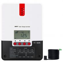 PowMr MPPT太阳能控制器,带有可编程LCD, 适用于12V/24V/36V/48V铅酸和锂电池